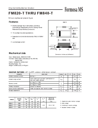 Datasheet FM820-T производства Formosa