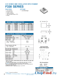 Datasheet F330 manufacturer Fox Electronics