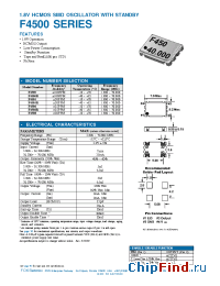Datasheet F4505R manufacturer Fox Electronics