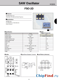 Datasheet FSO-2D производства Fox Electronics