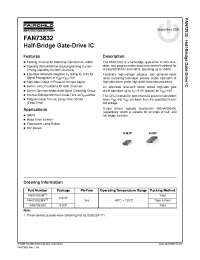 Datasheet FAN73832 manufacturer Freescale