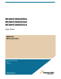 Datasheet MC68HC908GR32A manufacturer Freescale