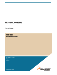 Datasheet MC68HC908LB8CDWE manufacturer Freescale