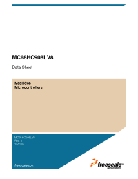 Datasheet MC68HC908LV8CPBE manufacturer Freescale
