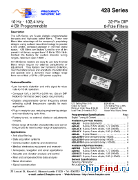 Datasheet 428L4EY manufacturer Frequency Devices