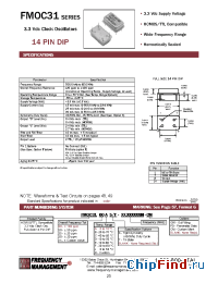 Datasheet FMOC3100C/S производства Frequency Management
