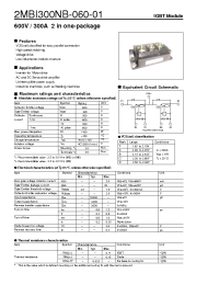 Datasheet 2MBI300NB-060-01 manufacturer Fuji