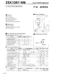 Datasheet 2SK1087 manufacturer Fuji
