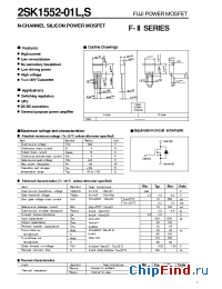 Datasheet 2SK1552-01LS manufacturer Fuji