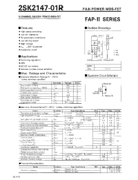 Datasheet 2SK2147-01R производства Fuji