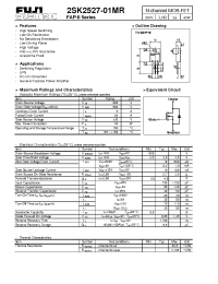 Datasheet 2SK2527-01MR производства Fuji