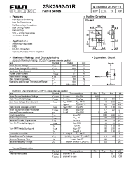 Datasheet 2SK2561-01R производства Fuji