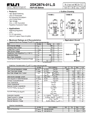 Datasheet 2SK2874-01S производства Fuji