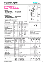 Datasheet 2SK3929-01MR производства Fuji