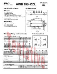 Datasheet 6MBI35S-120L производства Fuji
