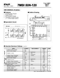 Datasheet 7MBI50N-120 производства Fuji