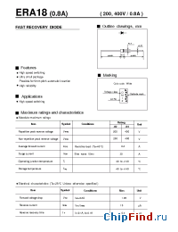 Datasheet ERA18-02 manufacturer Fuji
