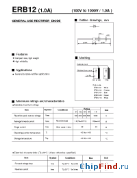 Datasheet ERB12-01 manufacturer Fuji