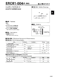 Datasheet ERC81-004 manufacturer Fuji