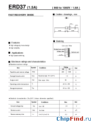 Datasheet ERD37-10 manufacturer Fuji