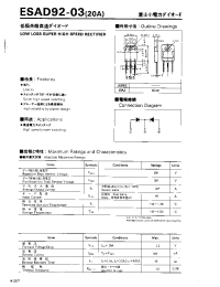 Datasheet ESAD92-03 manufacturer Fuji