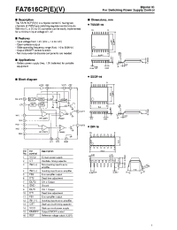 Datasheet FA7616CP manufacturer Fuji