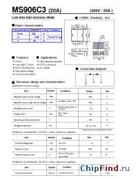 Datasheet MS906C3 manufacturer Fuji