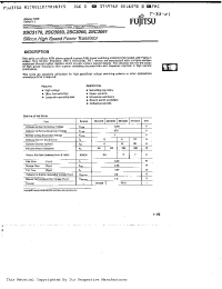 Datasheet 2SC3059 производства Fujitsu