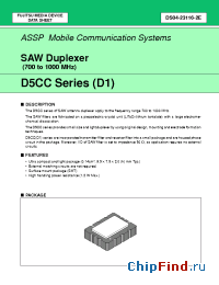 Datasheet D5CC-881M50D1A2 manufacturer Fujitsu