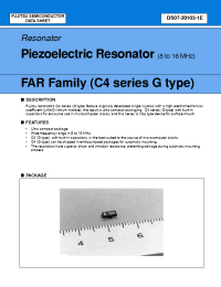 Datasheet FAR-C4CG-0800-M02 manufacturer Fujitsu