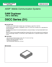 Datasheet FAR-D5CC-881M50-D1C8-Q manufacturer Fujitsu