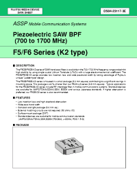 Datasheet FAR-F5CE-906M50-K238 manufacturer Fujitsu
