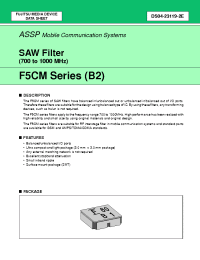 Datasheet FAR-F5CM manufacturer Fujitsu