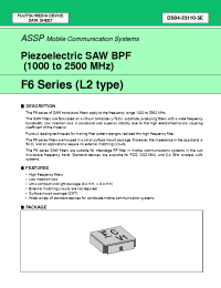 Datasheet FAR-F6CE-1G7475-L2YA производства Fujitsu