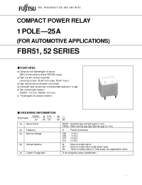 Datasheet FBR51ND09-W производства Fujitsu