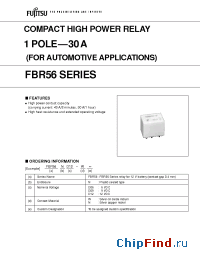 Datasheet FBR56Ns-W производства Fujitsu