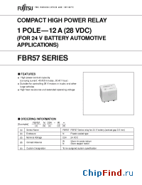 Datasheet FBR57ND24-N производства Fujitsu
