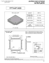 Datasheet FPT-64P-M09 производства Fujitsu