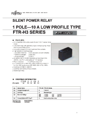 Datasheet FTR-H3AA012V производства Fujitsu