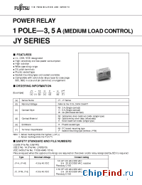 Datasheet JY-107-K производства Fujitsu