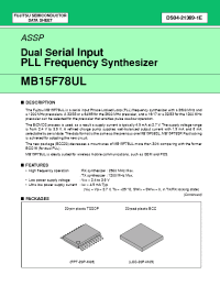 Datasheet MB15F78ULPVA manufacturer Fujitsu