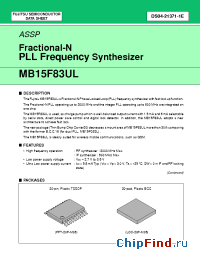 Datasheet MB15F83ULPVA manufacturer Fujitsu