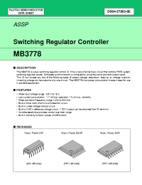 Datasheet MB3778P manufacturer Fujitsu