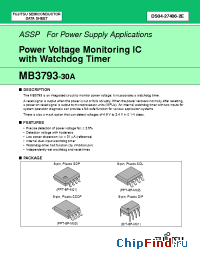 Datasheet MB3793-30A manufacturer Fujitsu