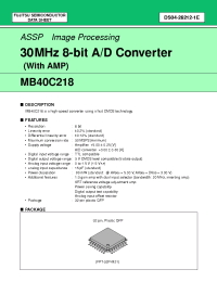 Datasheet MB40C218 manufacturer Fujitsu
