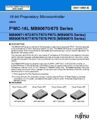 Datasheet MB677 manufacturer Fujitsu
