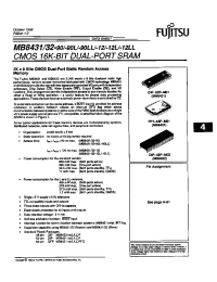 Datasheet MB8431-90L manufacturer Fujitsu