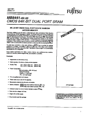Datasheet MB8441-55 manufacturer Fujitsu