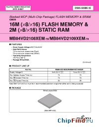 Datasheet MB84VD2108XEM-70 manufacturer Fujitsu