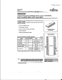 Datasheet MB86040 manufacturer Fujitsu